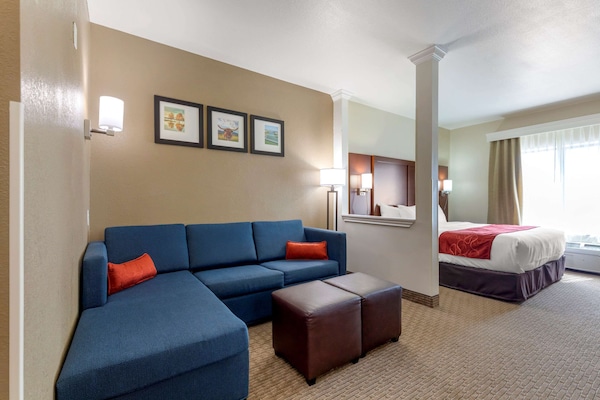 Suite, 1 King Bed with Sofa bed, Non Smoking | Desk, iron/ironing board, WiFi (free), alarm clocks