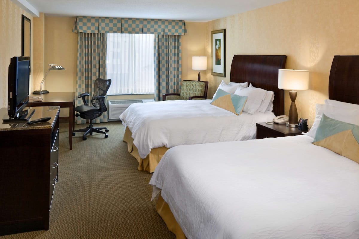 In-room safe, desk, iron/ironing board, free cribs/infant beds