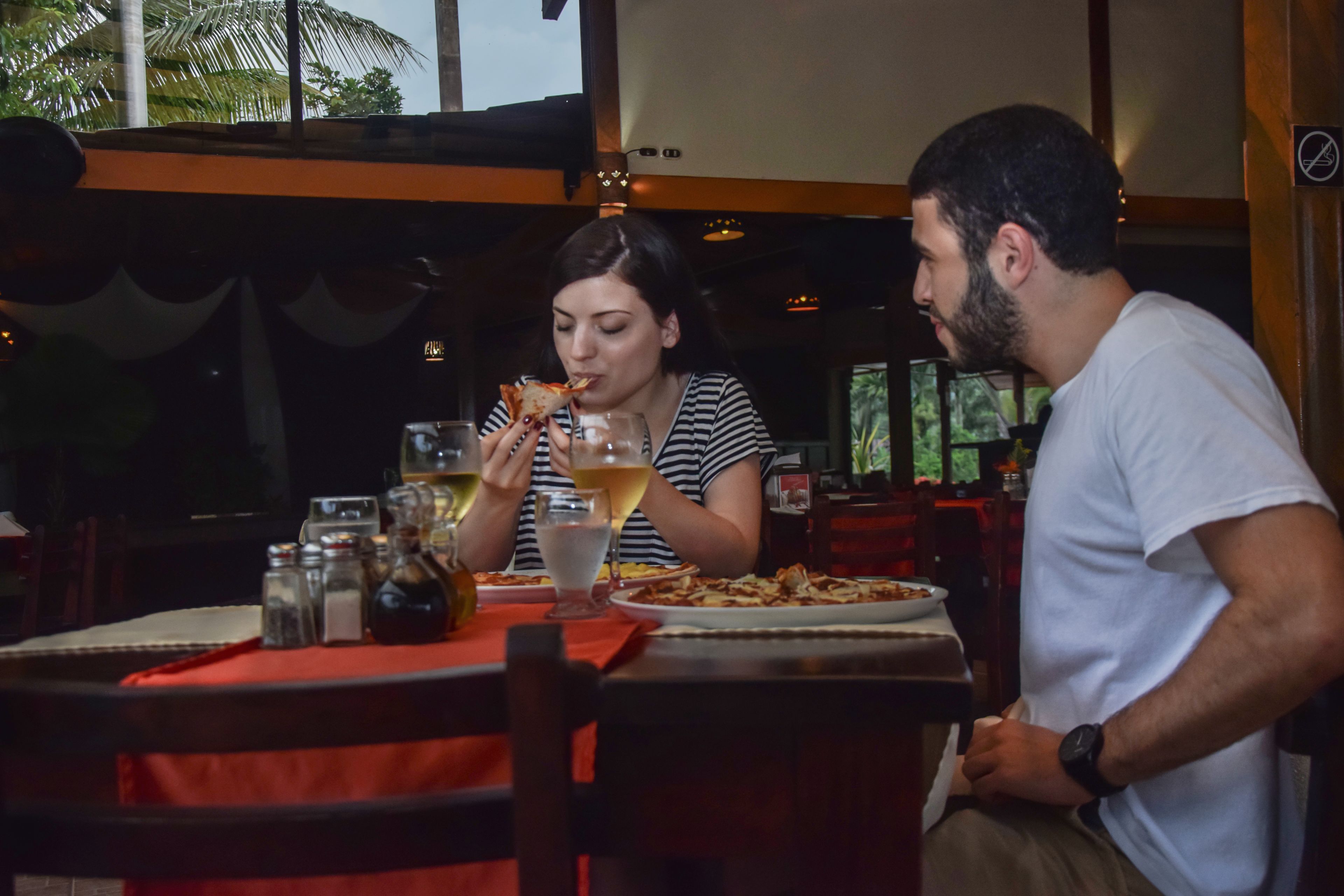 international cuisine, garden views