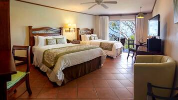 Superior Room, 2 Queen Beds (Tropical) | Minibar, in-room safe, desk, laptop workspace