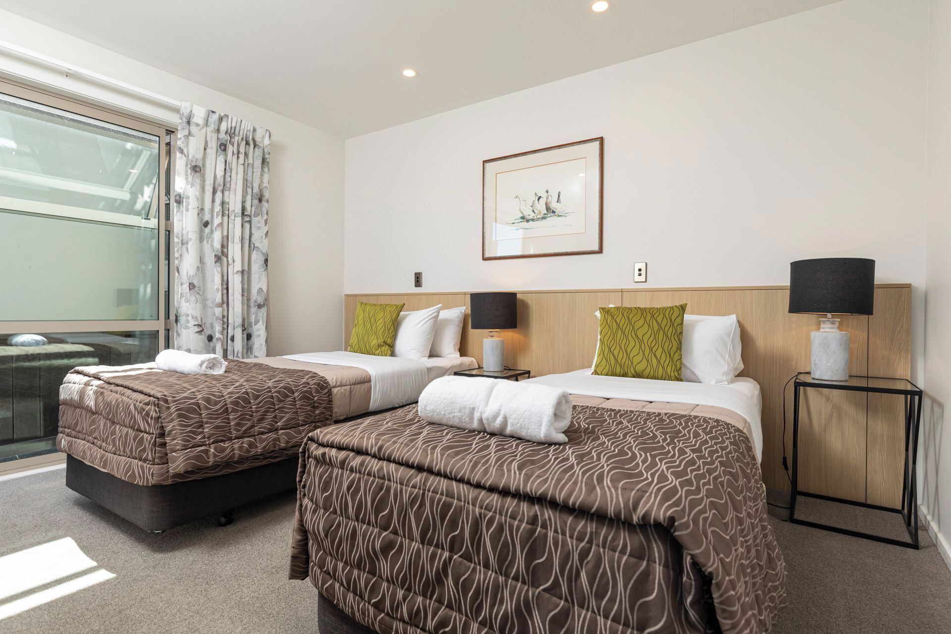 Individually decorated, individually furnished, iron/ironing board