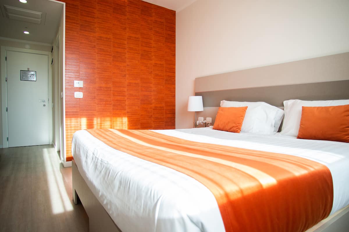 Down comforters, minibar, desk, blackout drapes