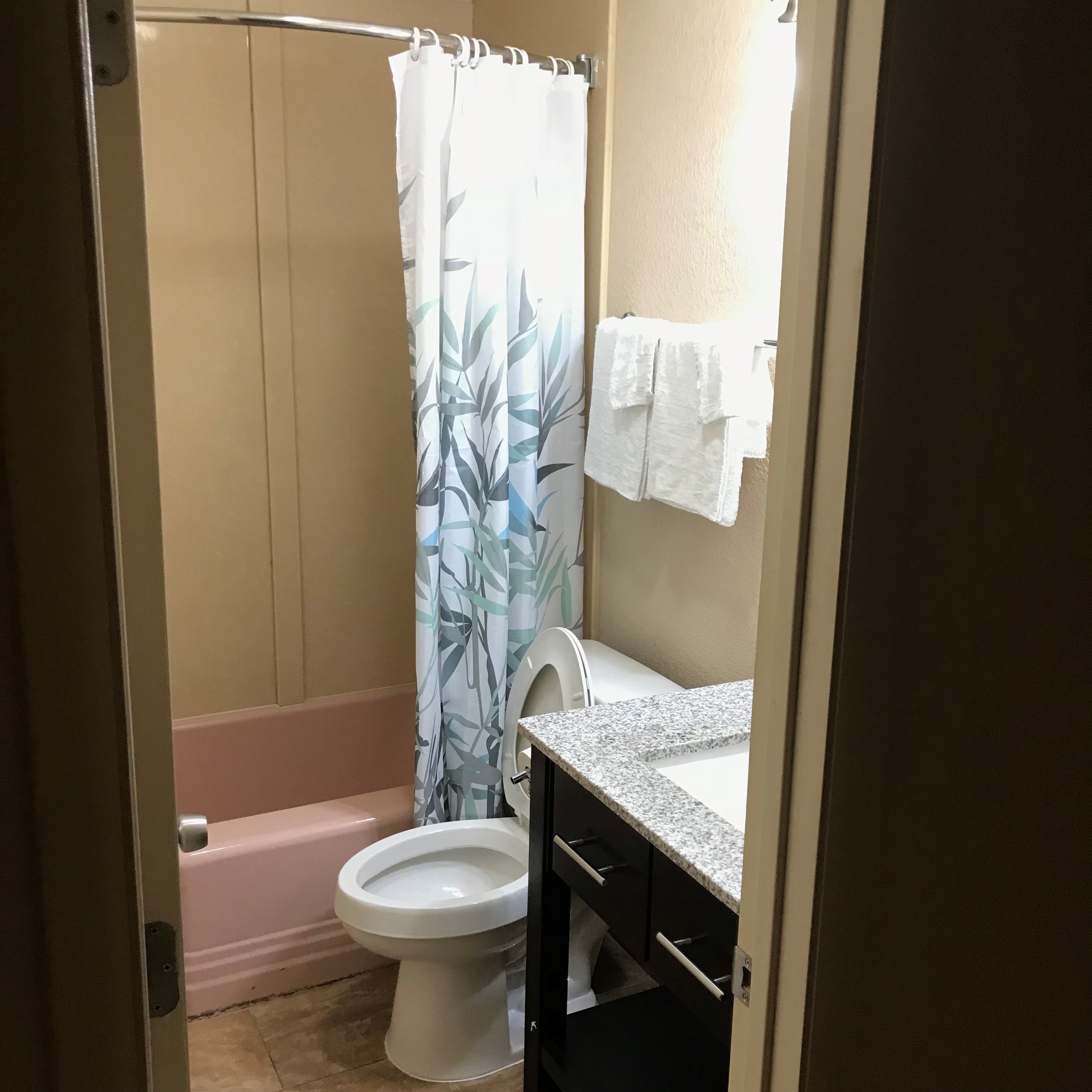 Desk, iron/ironing board, free WiFi, alarm clocks