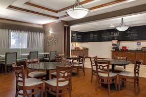 Free daily buffet breakfast