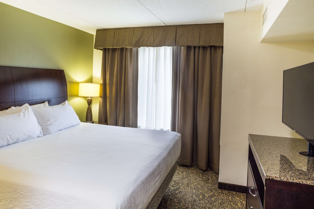 Suite, 1 letto king con divano letto | Una cassaforte in camera, una scrivania, postazione laptop