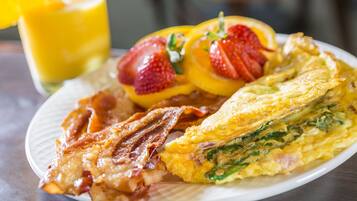Daily buffet breakfast (USD 15.00 per person)