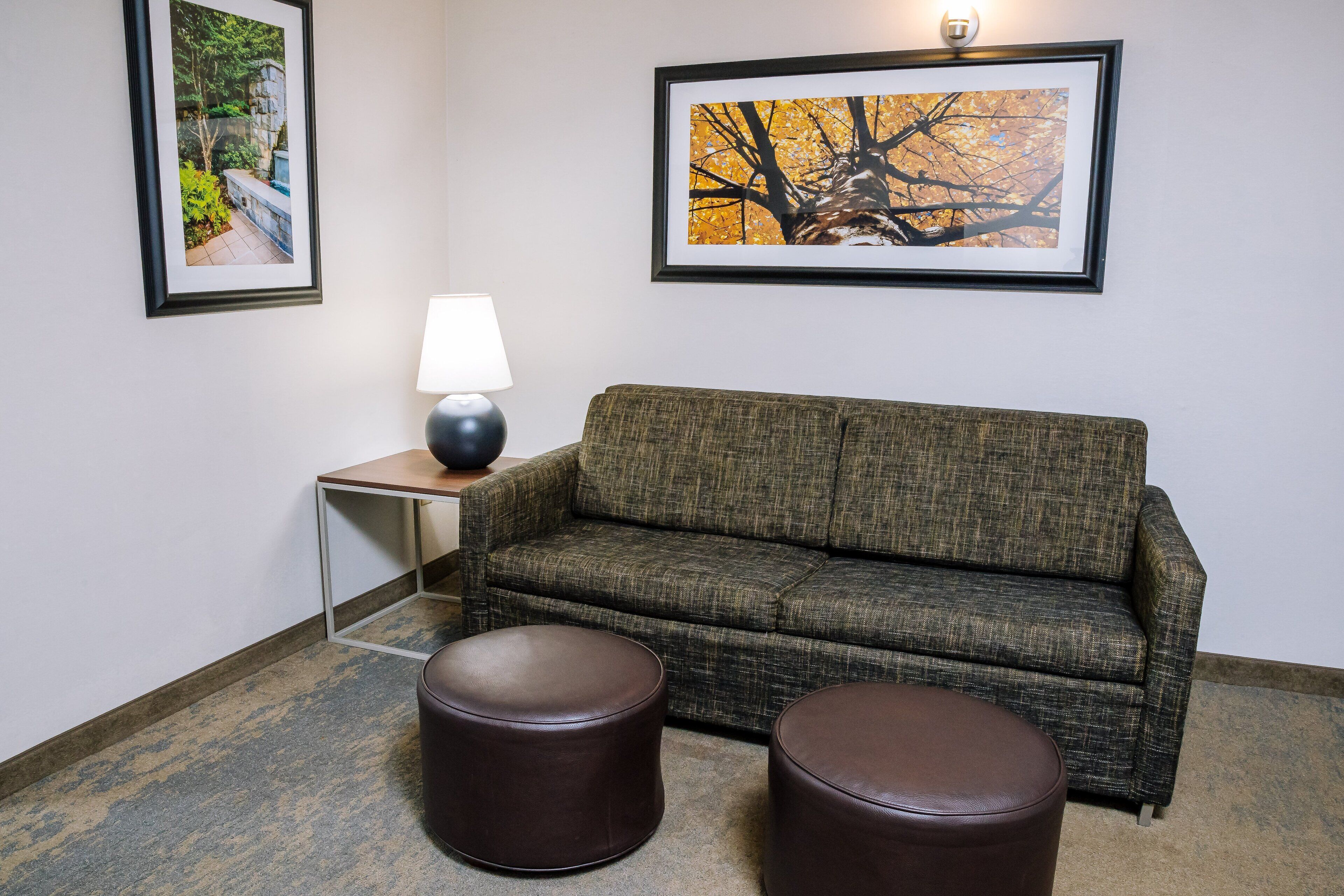 1 bedroom, desk, blackout curtains, iron/ironing board