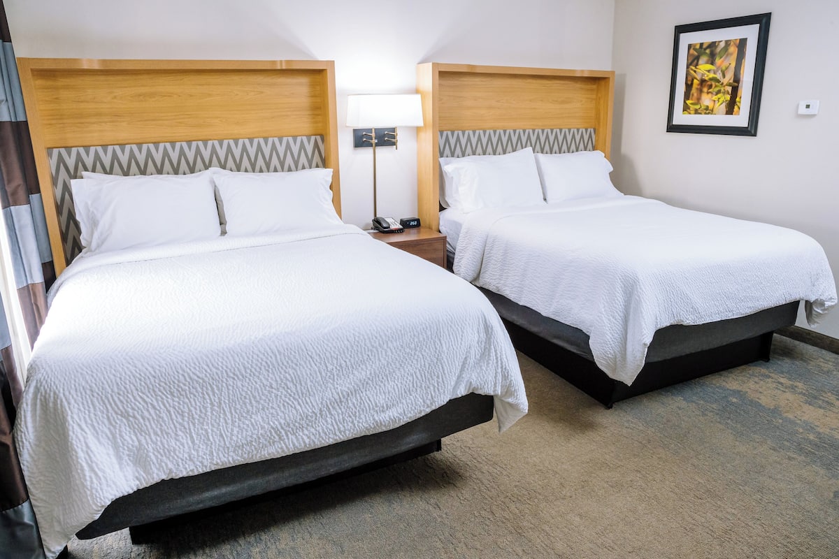 Standard Room, 2 Queen Beds | 1 bedroom, desk, blackout curtains, iron/ironing board