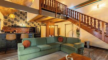 Family Loft | Living area | 25-inch TV with cable channels