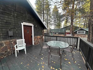 Family Cabin, 2 Queen Beds | Terrace/patio - The Burgundy (Big Bear Lake)
