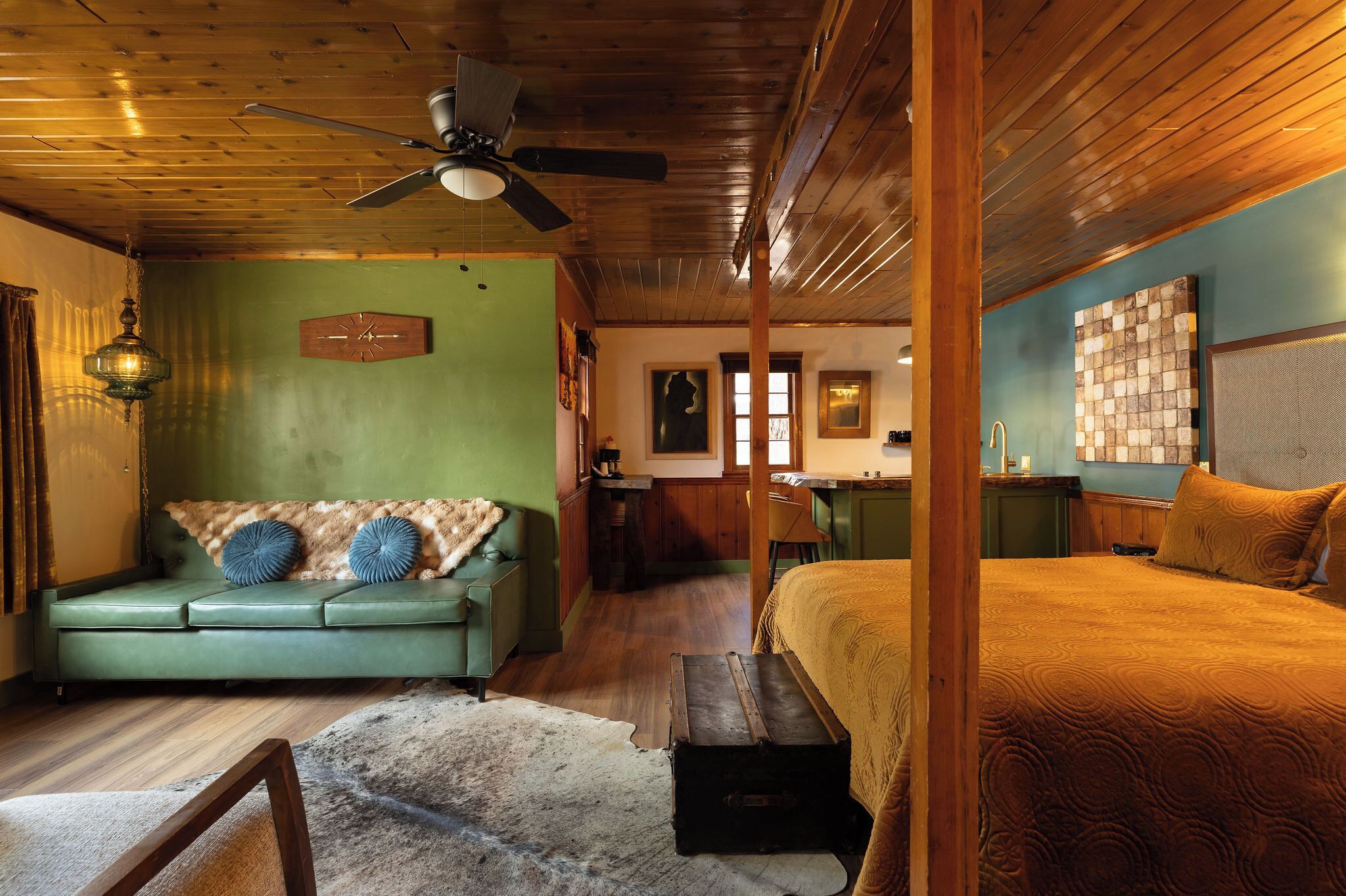 Cabaña tradicional | Área de sala de estar