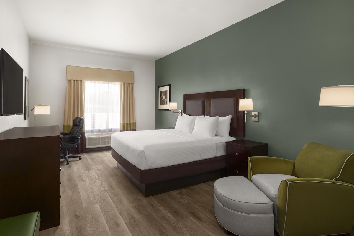 Standard Room, 1 King Bed, Accessible, Non Smoking (Walk-in Shower) | Pillowtop beds, in-room safe, desk, laptop workspace