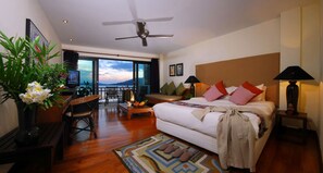 1 bilik tidur, peralatan tempat tidur premium, bar mini 