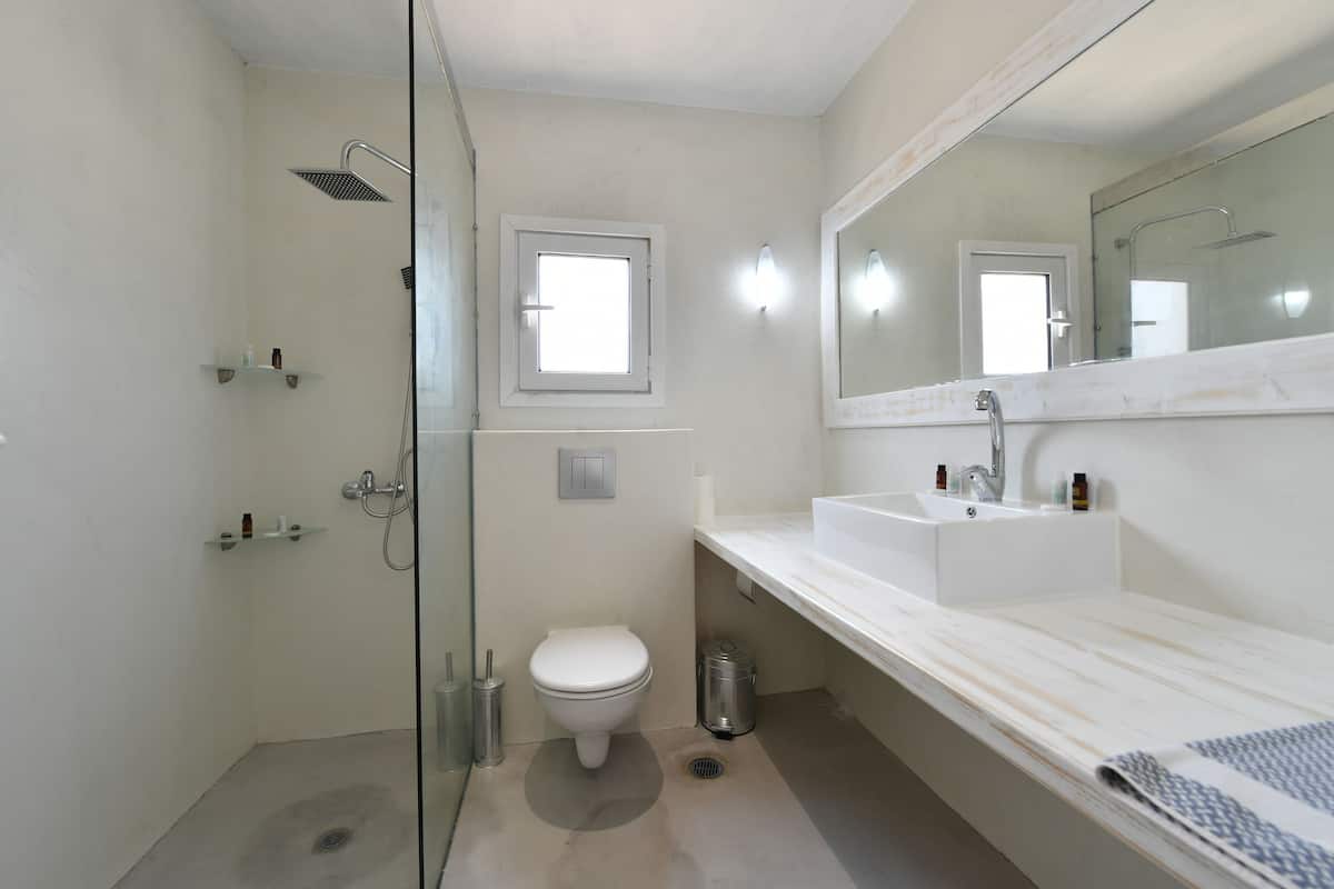 free toiletries, hair dryer, towels