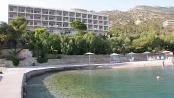 On the beach, beach bar