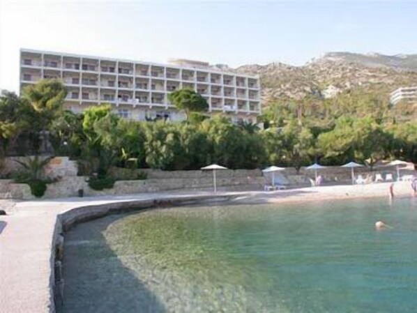 On the beach, beach bar