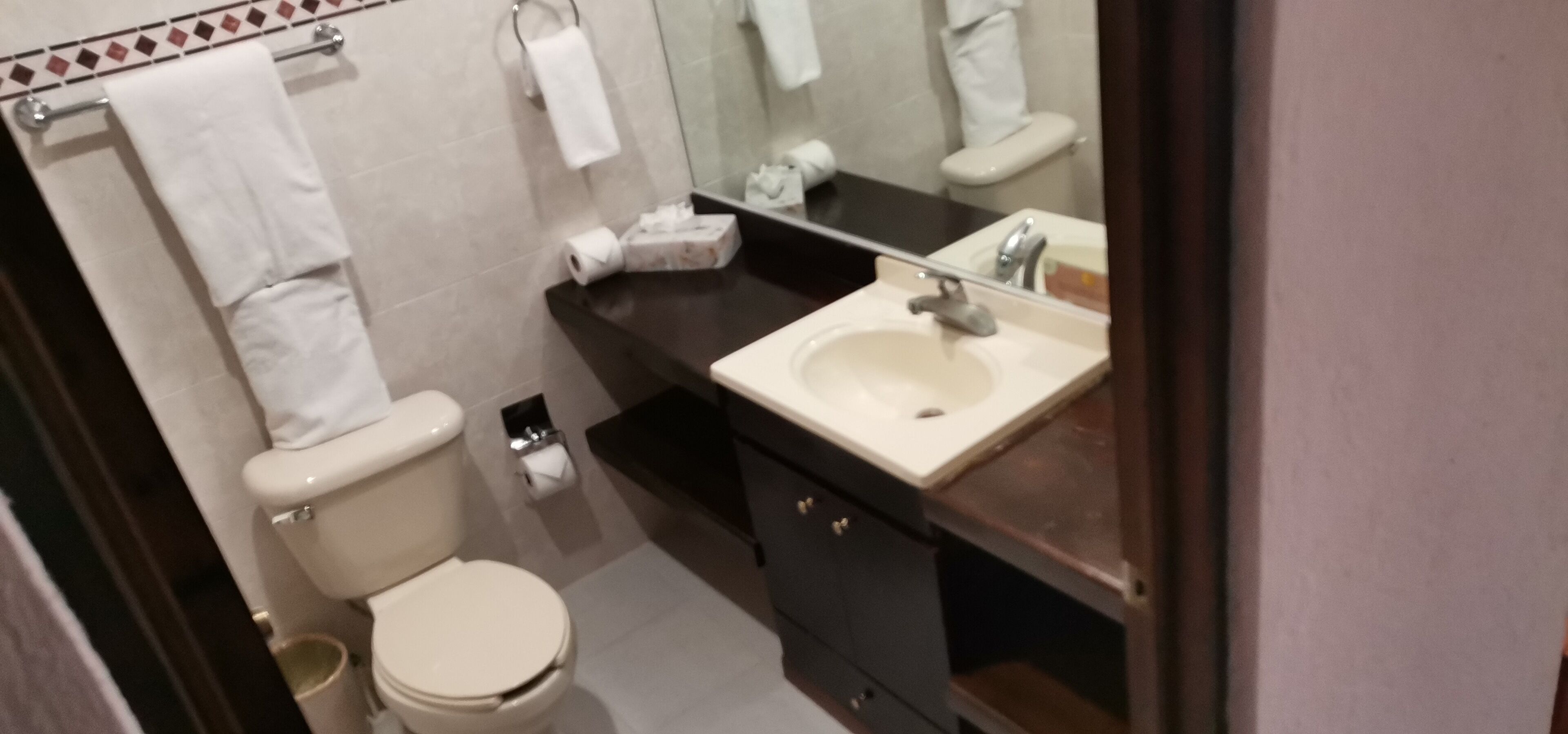 deluxe room, 1 double bed | bathroom | shower, free toiletries, hair dryer, towels