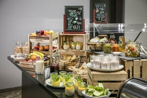 Daily buffet breakfast for a fee