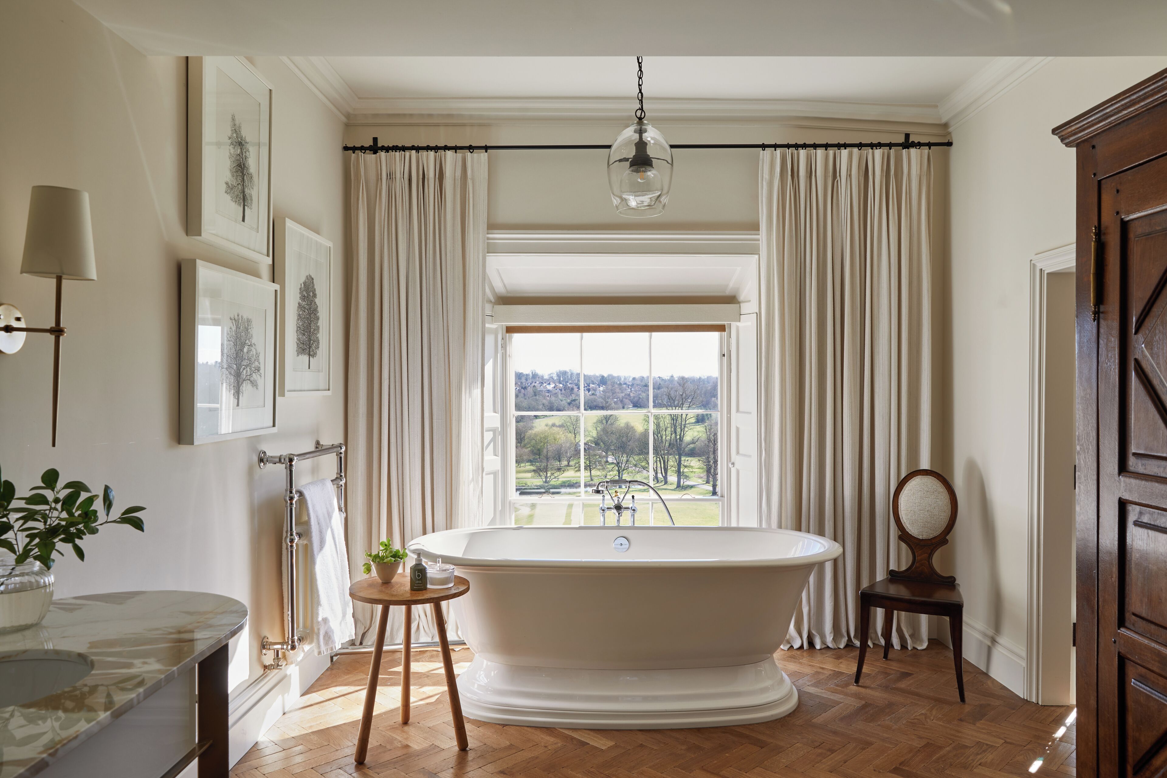 junior suite | bathroom | designer toiletries, hair dryer, bathrobes, slippers