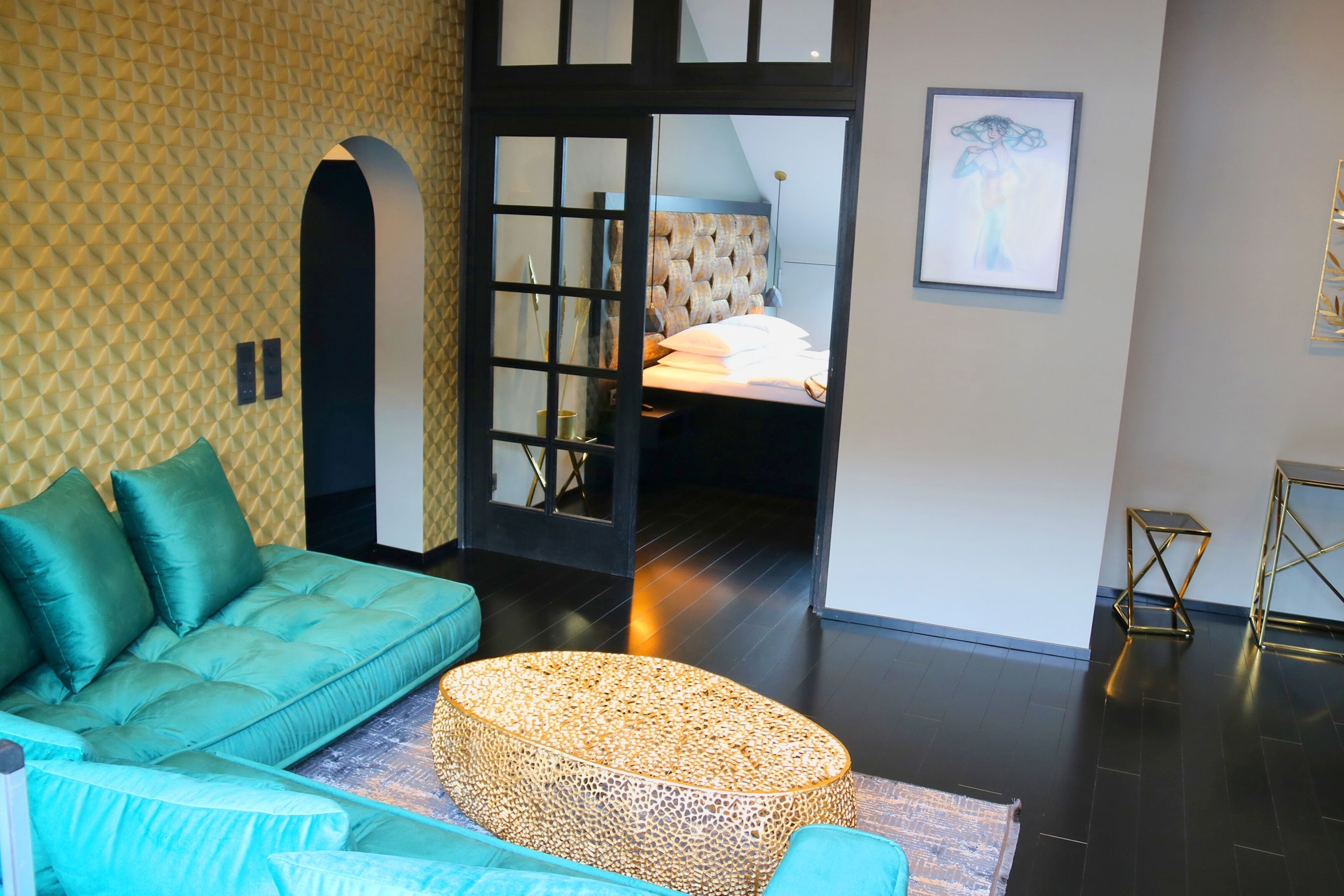 suite, terrace (penthouse) | living area | 50-inch flat-screen tv with cable channels, tv