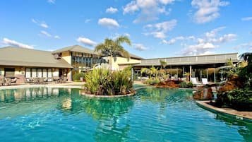 Indoor pool, outdoor pool