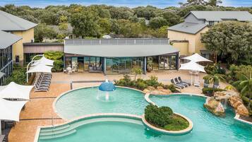 Indoor pool, outdoor pool