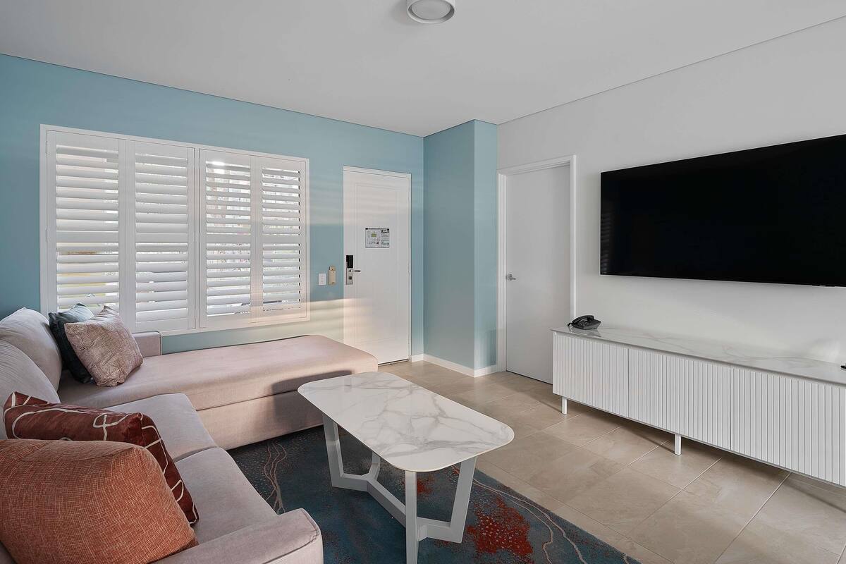 公寓, 2 間臥室 | 高級寢具、熨斗/熨衫板、嬰兒床 (收費)、Wi-Fi