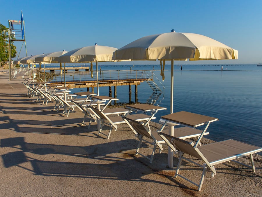 Private beach, fishing