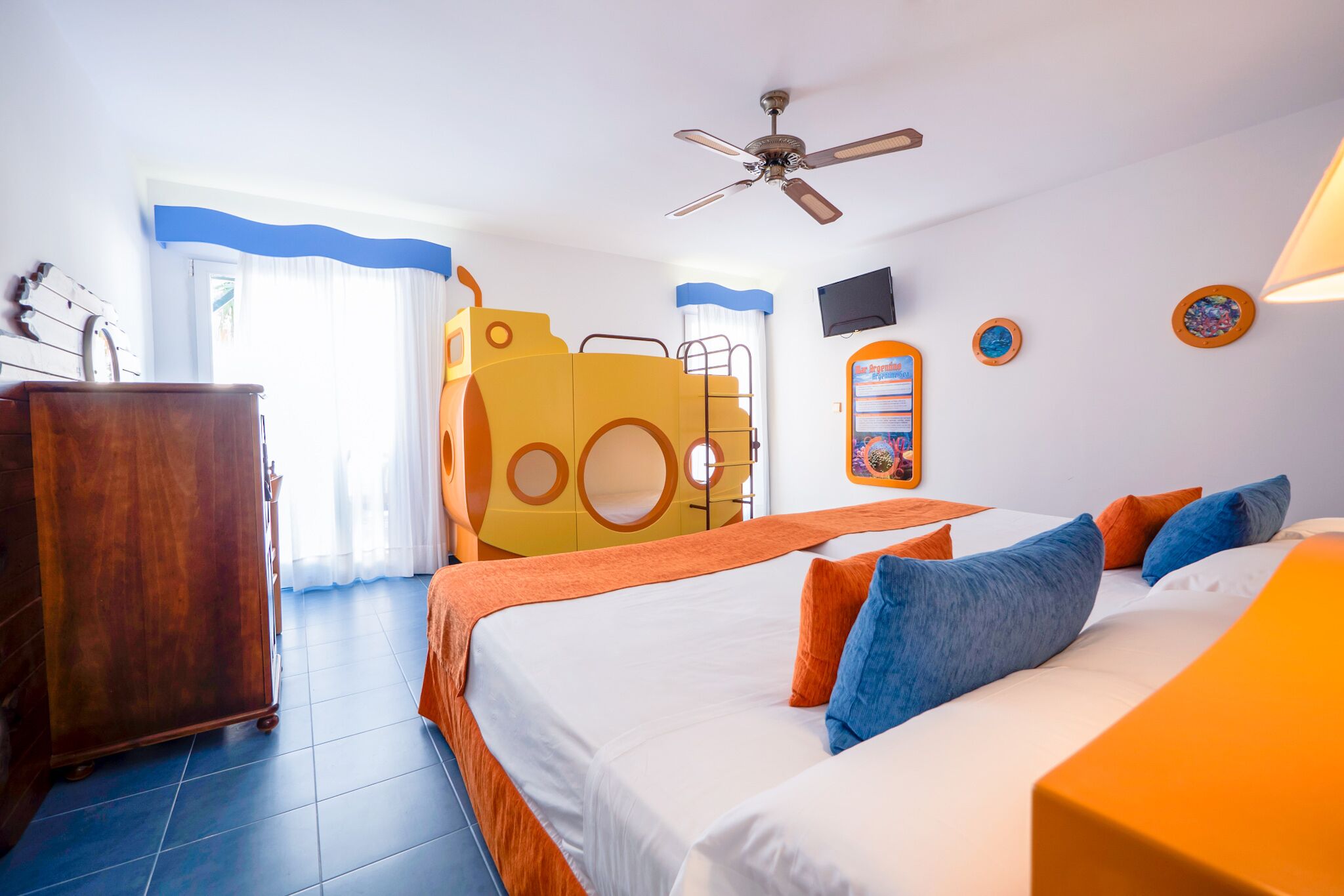 family room (children theme) | in-room safe, desk, blackout curtains, free wifi