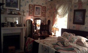 Vicki Gail | Individually decorated, individually furnished, desk, iron/ironing board
