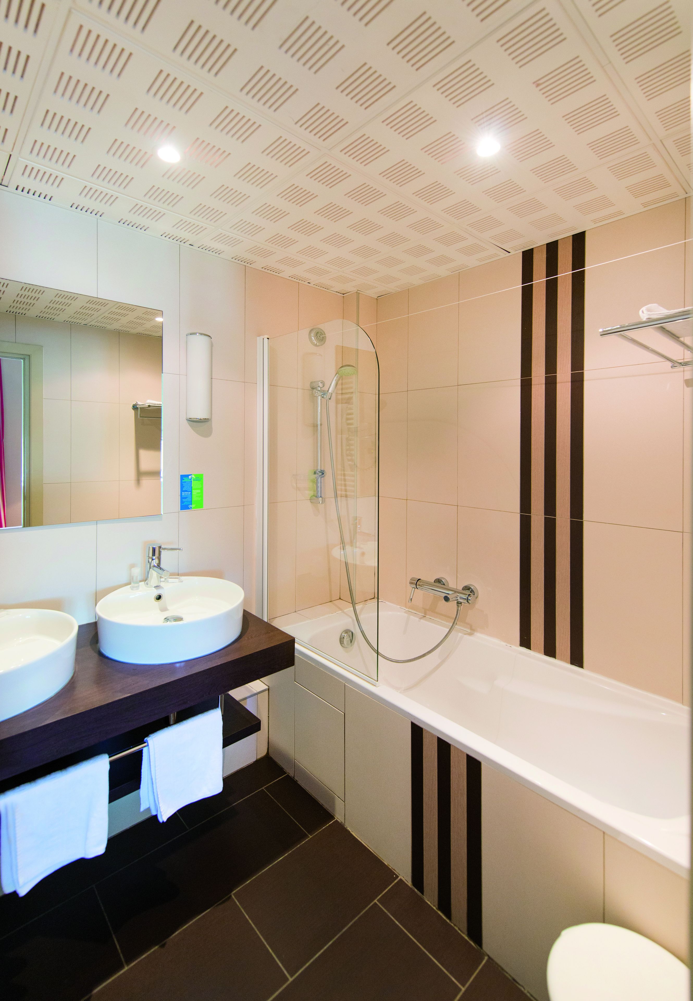 free toiletries, hair dryer, towels