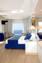 Junior Suite, Sea View | In-room safe, desk, free WiFi, bed sheets