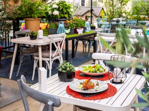 Almoço e jantar, culinária internacional