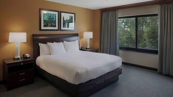 In-room safe, desk, laptop workspace, blackout drapes