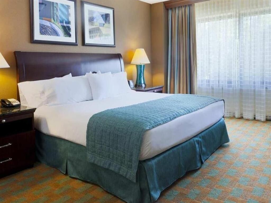 In-room safe, desk, laptop workspace, blackout drapes