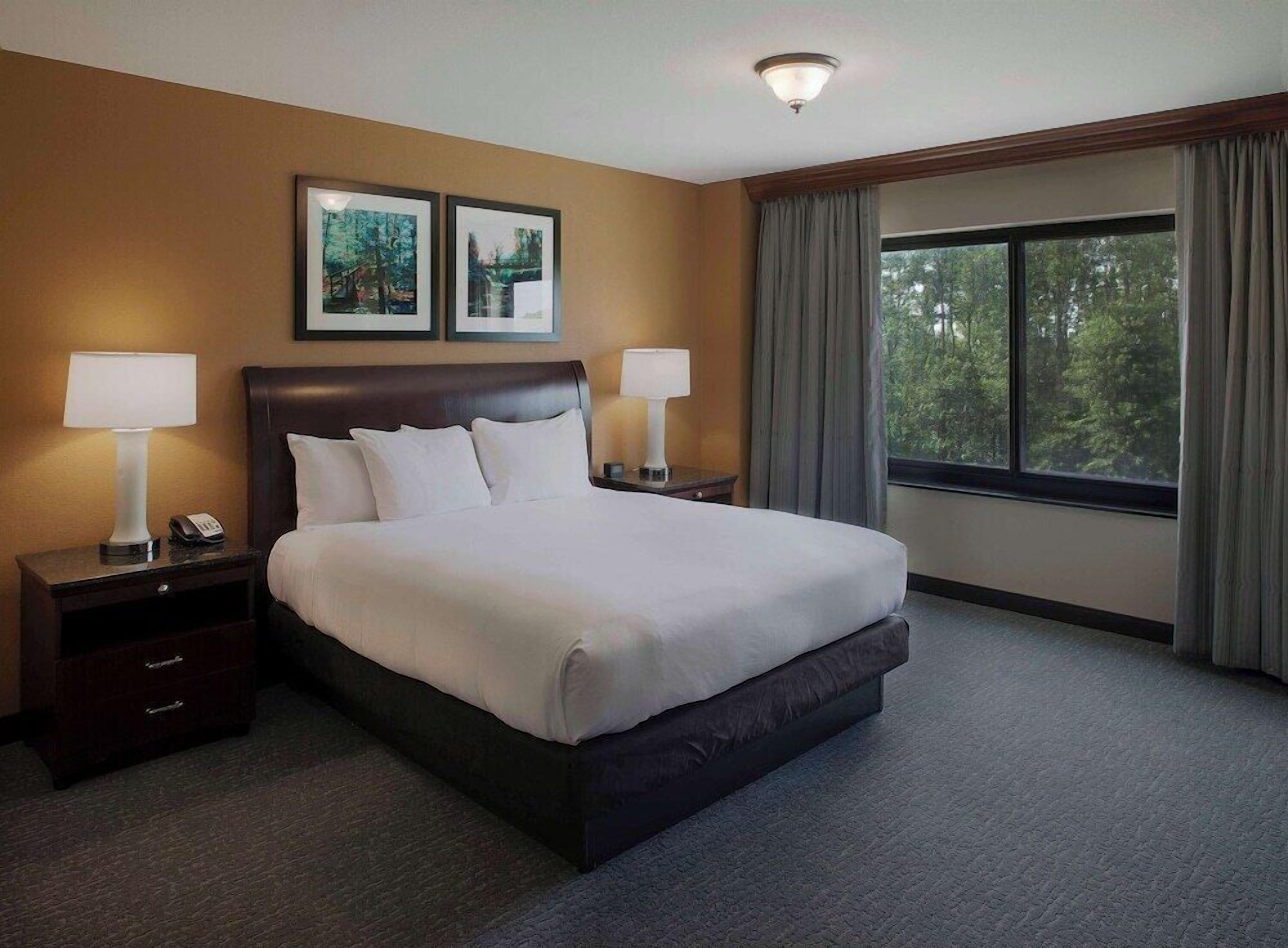 In-room safe, desk, laptop workspace, blackout drapes