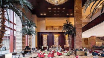 Lobby lounge, garden views, open daily