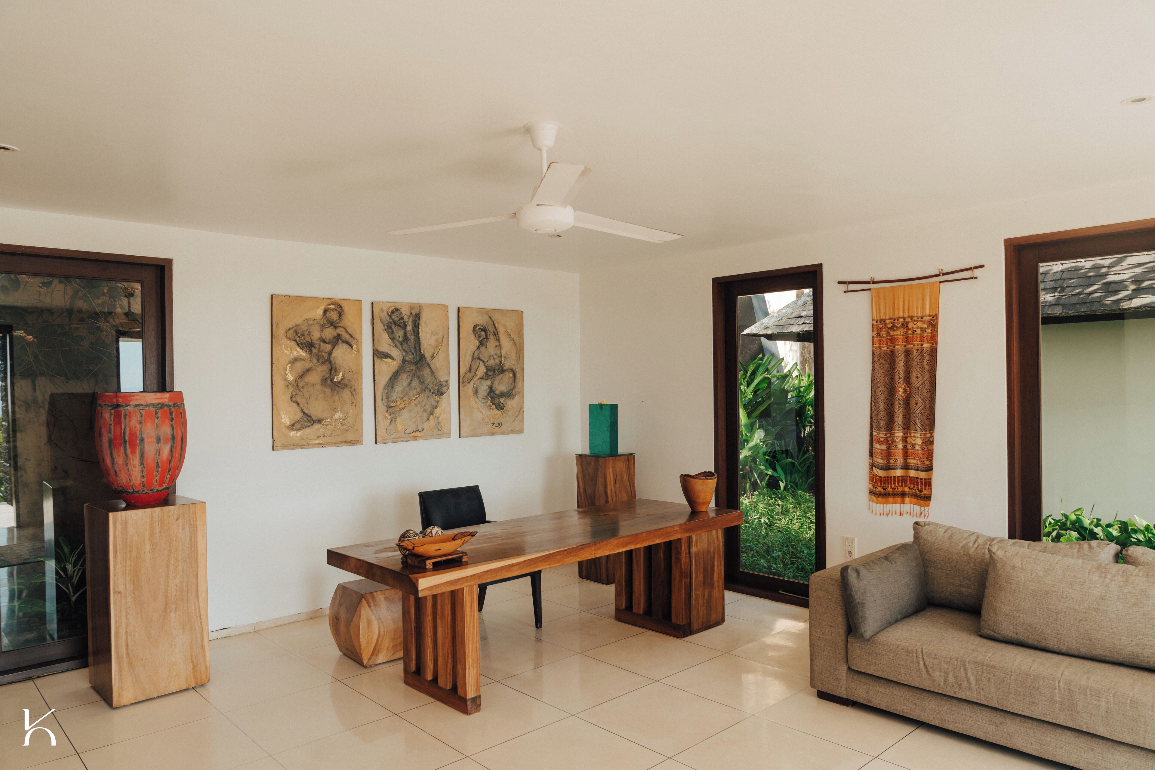 luxury villa, ocean view, mountainside | living area