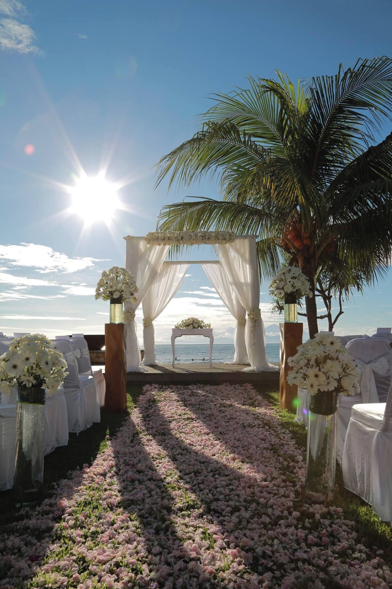 outdoor wedding area