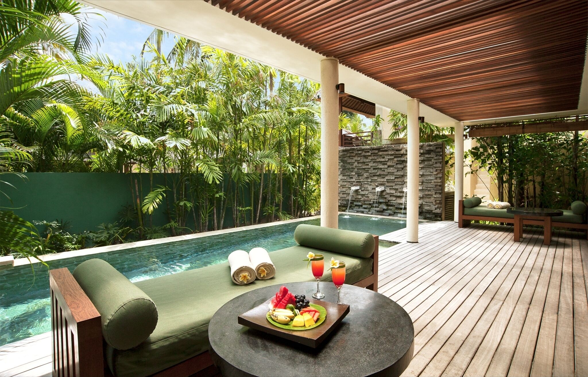 Chambre, 2 chambres, piscine privée | Vue de la chambre