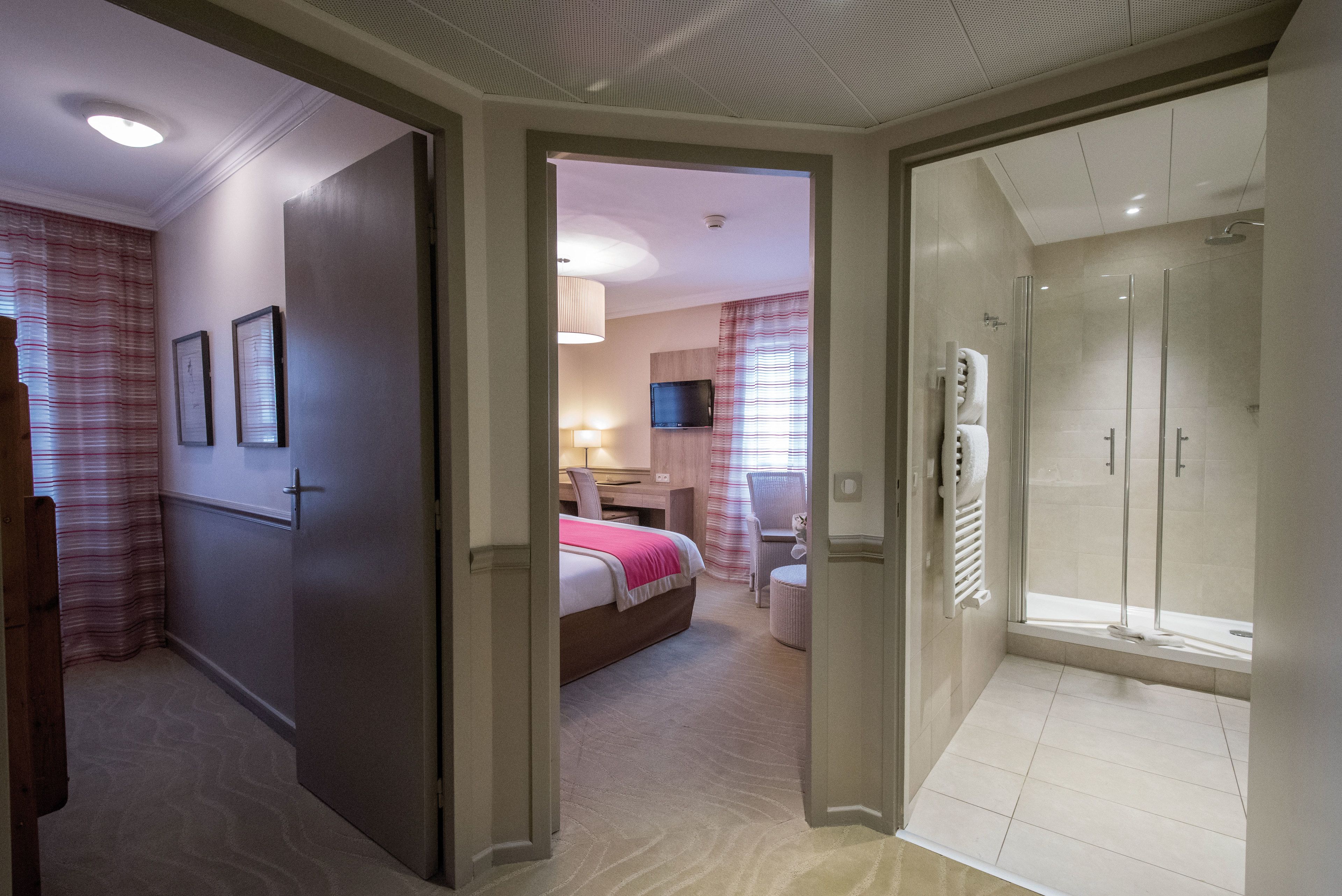 comfort quadruple room | in-room safe, desk, blackout curtains, soundproofing