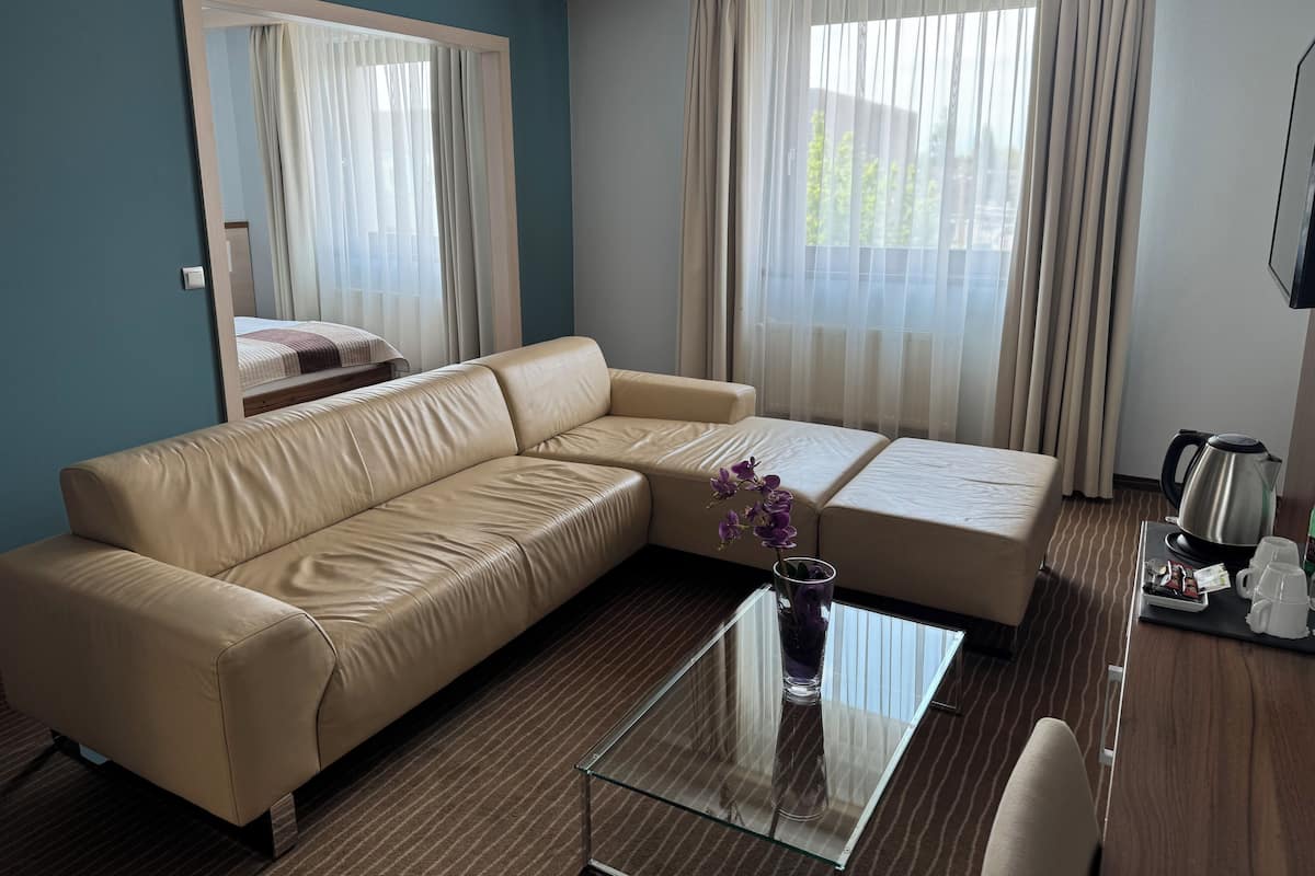 Business Suite | Living area | 42-inch TV with cable channels