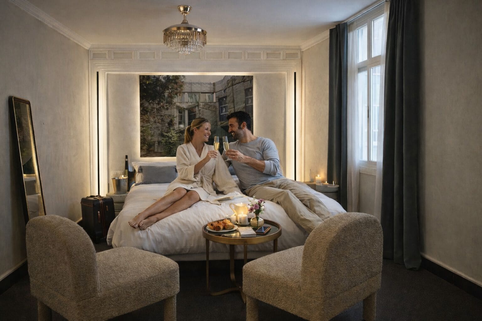 Double Room Petit | Egyptian cotton sheets, down comforters, Tempur-Pedic beds, minibar