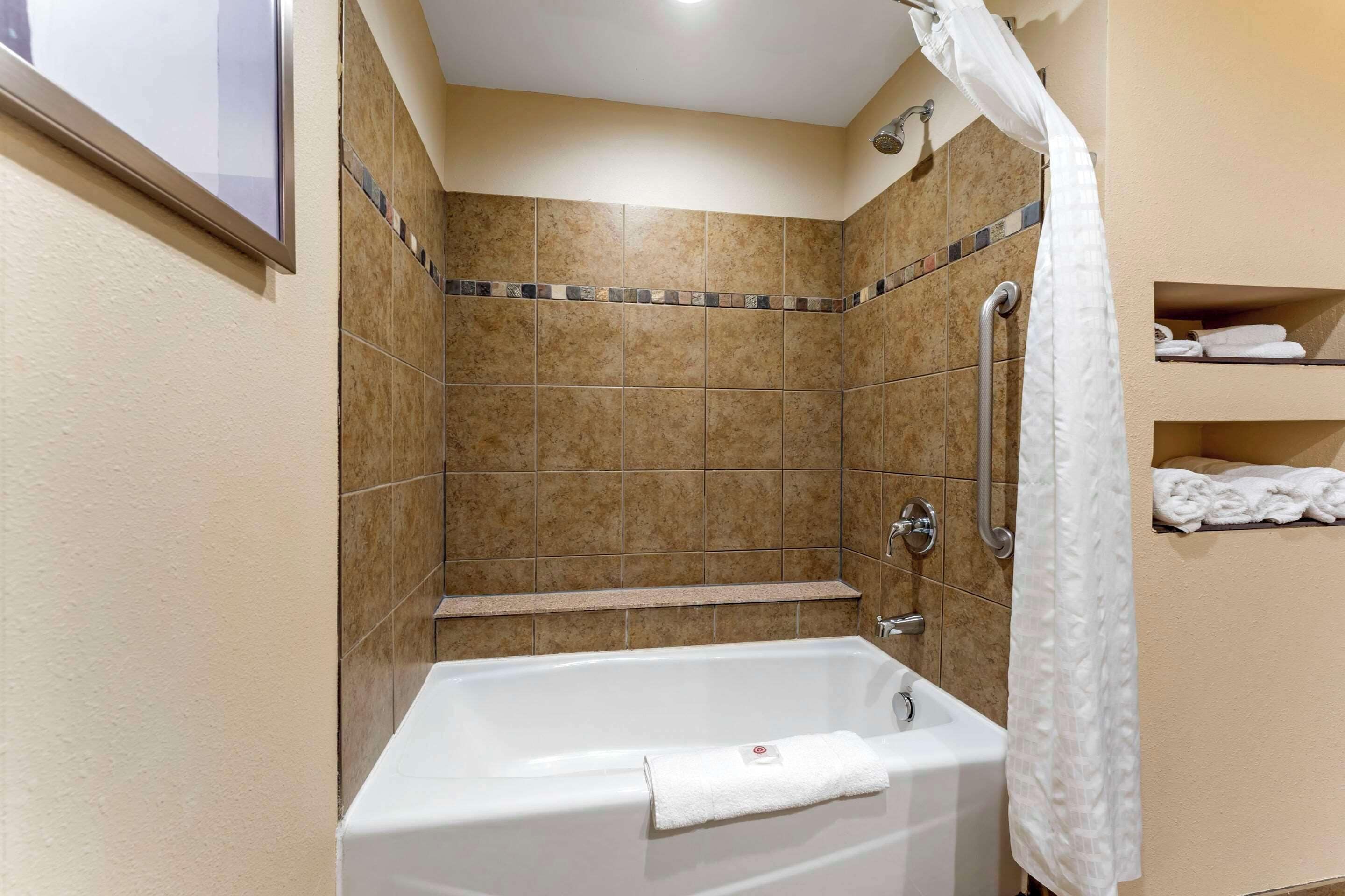 free toiletries, hair dryer, towels