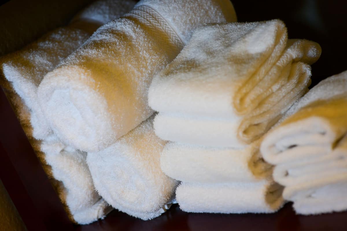 Combined shower/tub, deep soaking tub, hair dryer, towels