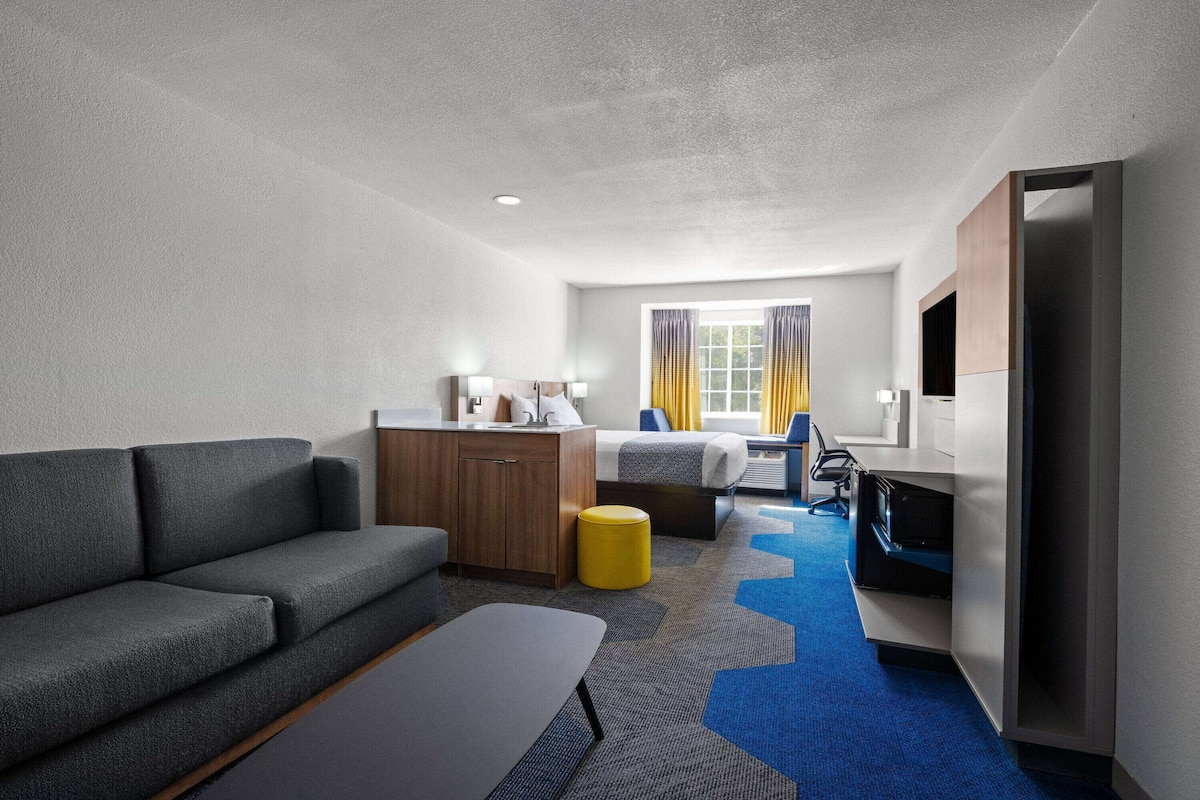 Studio Suite, 1 Queen Bed, Non Smoking | In-room safe, desk, iron/ironing board, free cribs/infant beds