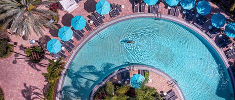 Outdoor pool, open 7:00 AM to 11:00 PM, pool cabanas (surcharge)