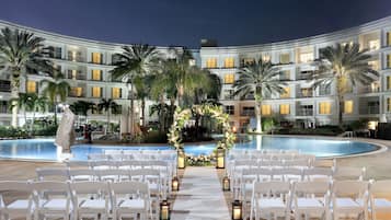 Área de bodas al aire libre