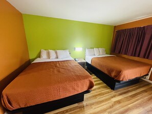 Standard Room, 2 Double Beds, Non Smoking | Iron/ironing board, free WiFi, bed sheets - Budget Inn Pulaski (Pulaski)