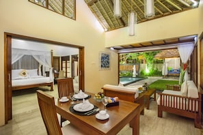 Villa, 1 slaapkamer, privézwembad | Details aan de binnenkant